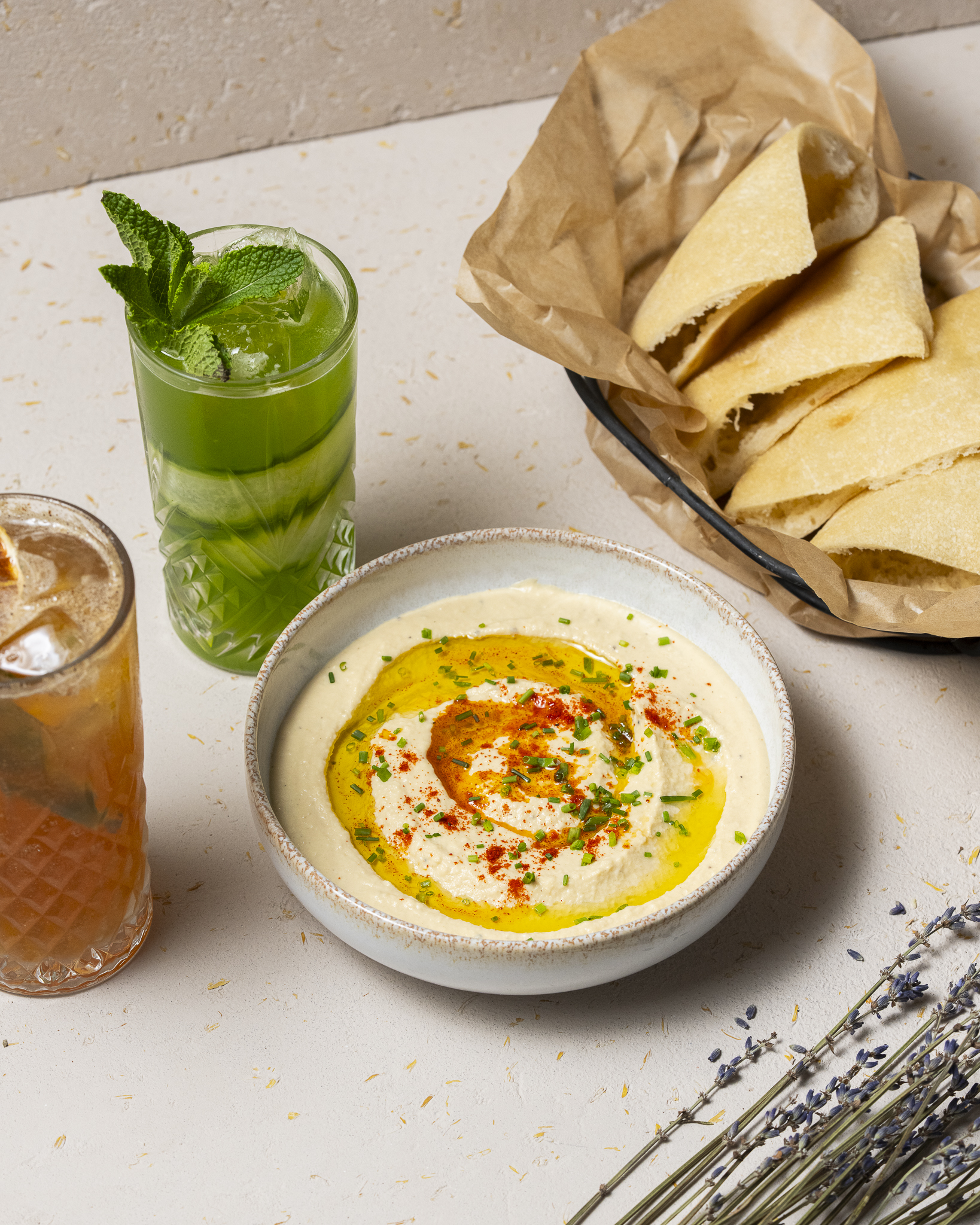 Houmous et pita